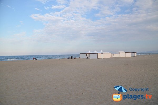 Plage privée au Grand Large à Canet en Roussillon