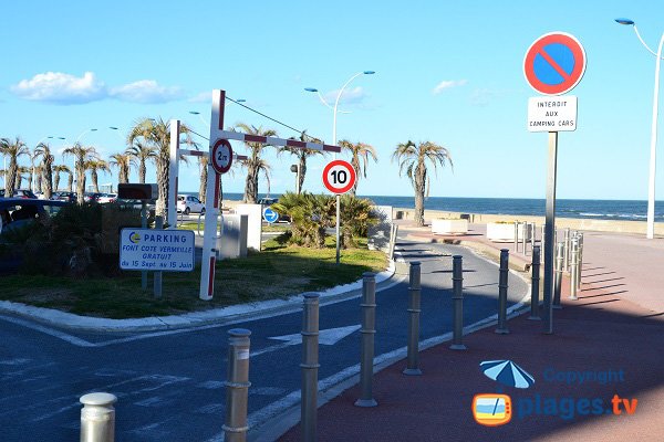 Parking de la plage du Grand Large (payant de mi juin à la mi septembre)