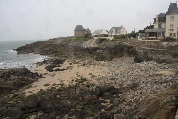 Photo de la crique dans la baie du Grand Mathieu à Batz sur Mer