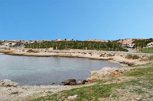 Photo della spiaggia del Grand Nid a Sausset les Pins