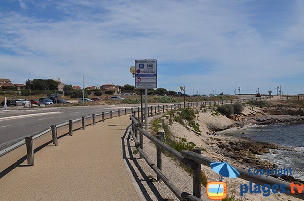 Photo de la plage du Grand Nid à Sausset les Pins