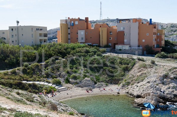 Photo de la plage du Grand Soufre à Frioul