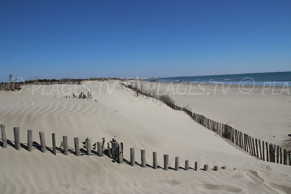 Grand Travers beach in La Grande Motte in France