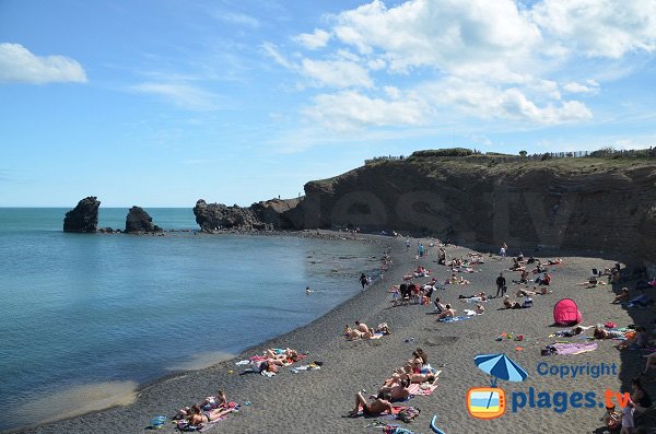 Côté droit de la plage de la Grande Conque du Cap d'Agde