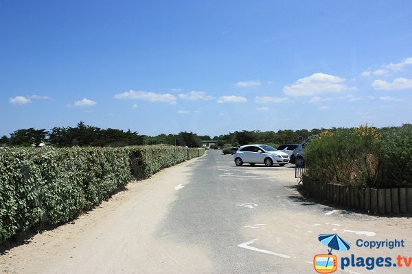 Parking of Grande Cote beach - La Barre de Monts