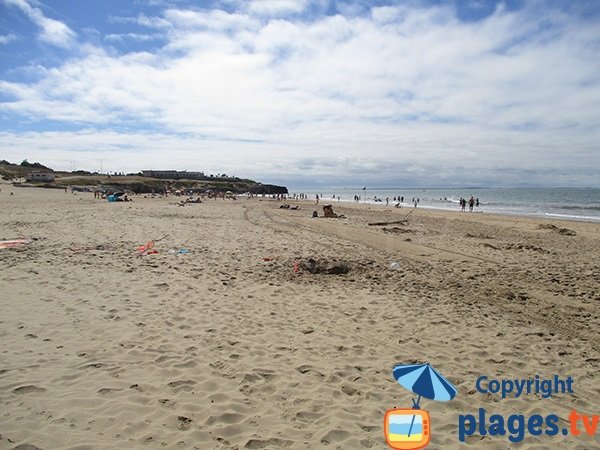 Plage de la Grande Côte à Saint Palais en été