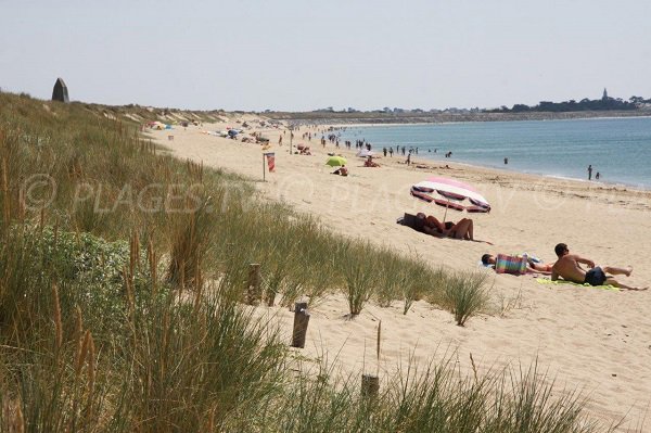 Spiaggia della Grande Falaise con vista di Pen Bron e Croisic