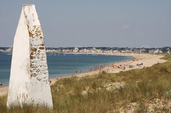 Vista di La Turballe dal sentiero della spiaggia