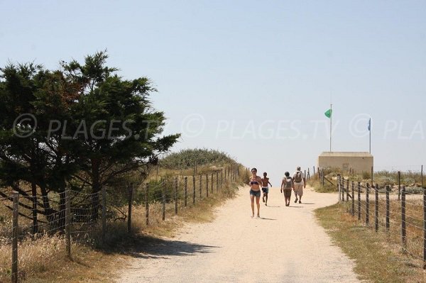 Accesso alla spiaggia di La Turballe