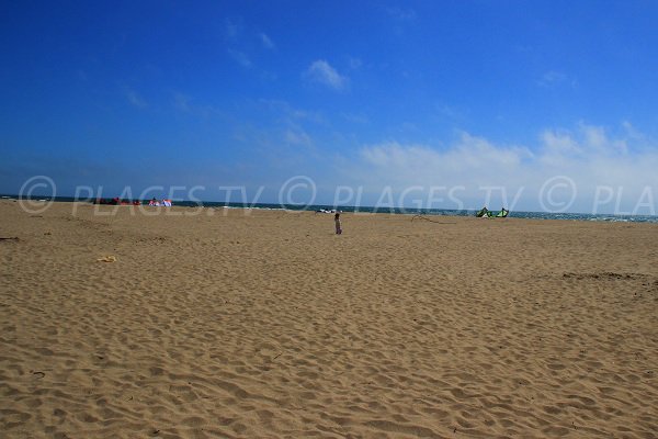 Beach at the beginning of Sérignan