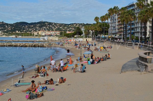 Handicap accessible area on the Juan les Pins beach