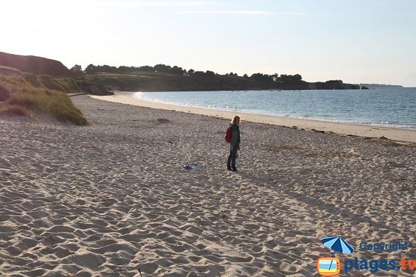 Plage des Grands Sables le soir - Belle Ile