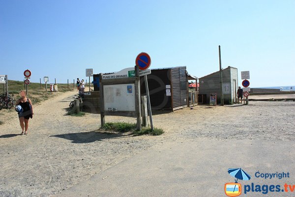 Accès à la plage des Granges - Olonne sur Mer