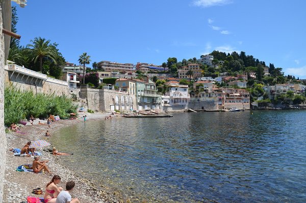 Grasseuil beach in Villefranche sur Mer in France