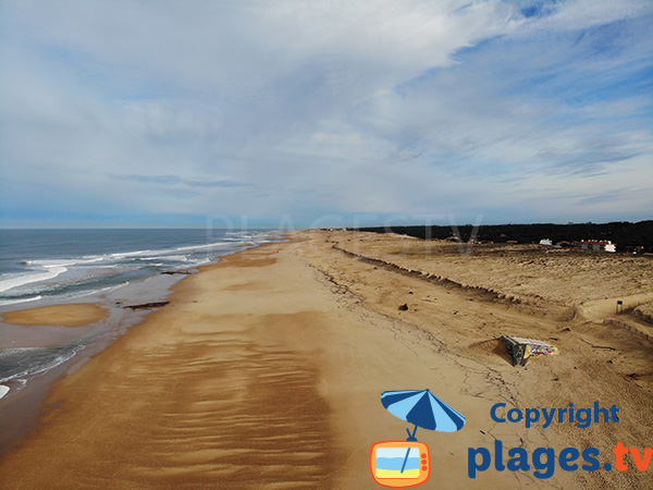 Photo de la plage de la Gravière à Hossegor