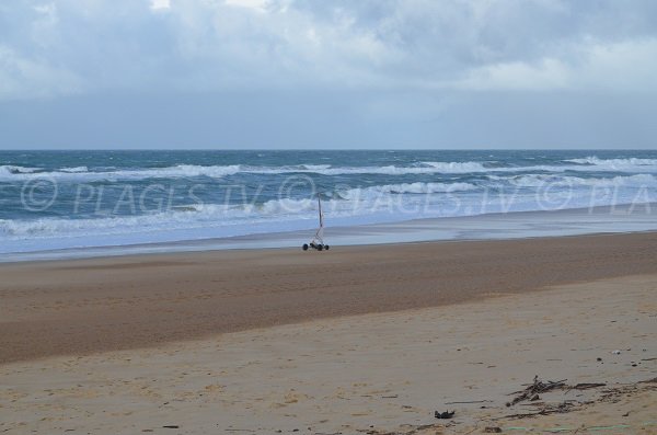 Gravière beach in Hossegor in France