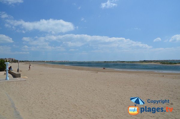 Plage de sable de Grazel à Gruissan