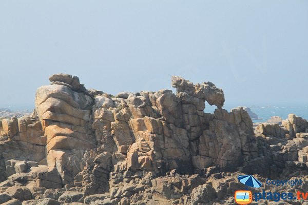 Granite rocks in Cléder