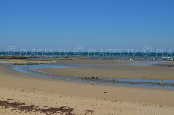 Plage des Gros Jonc à marée basse - Les Portes en Ré