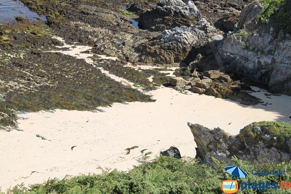 Sable et rochers de la plage du Palais - Belle Ile