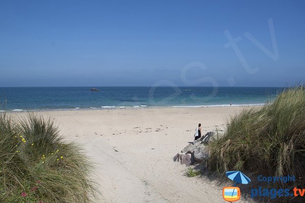 White sand beach in Erquy - Guen