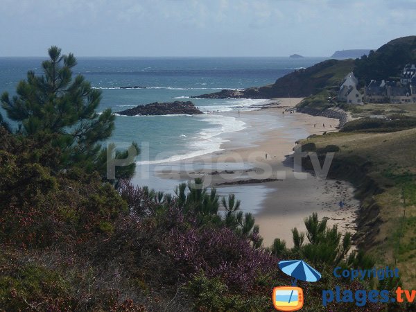 Foto della spiaggia del Guen a Erquy in Francia