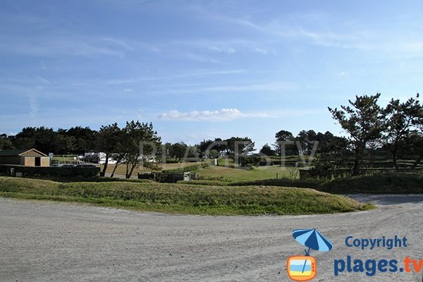 Parking de la plage de Gwentraez à Landunvez 