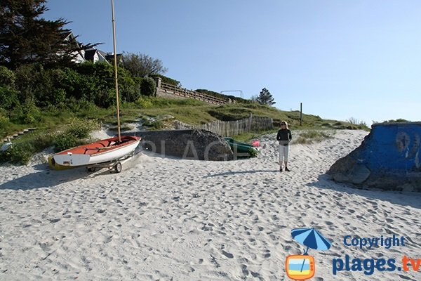 Abord de la plage de Gwisselier - Landunvez