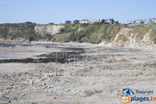 Hacqueville beach in Granville in France