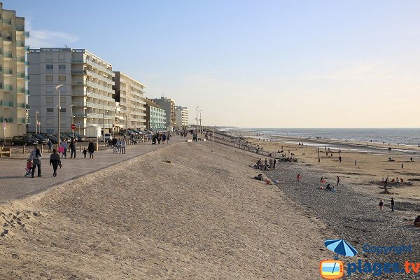 Central beach in Hardelot in France