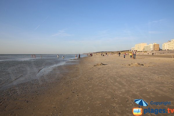 Plage au nord du poste de secours - Hardelot