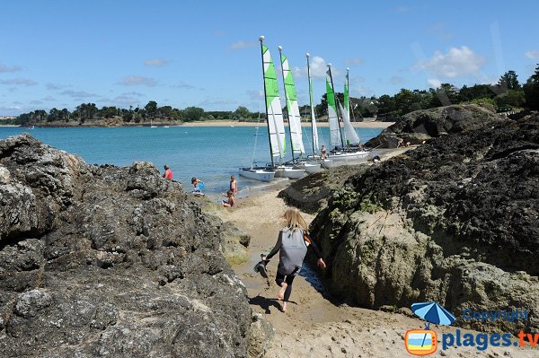 Lupin beach in St Malo Rothéneuf