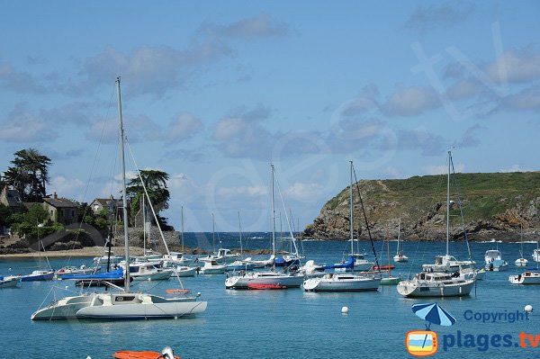 Harbor in the Lupin Cove in Saint Malo