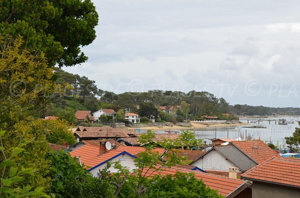 Village of Herbe in Arcachon bay in France