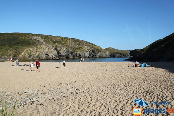 Photo de la plage d'Herlin à Belle Ile - Bangor