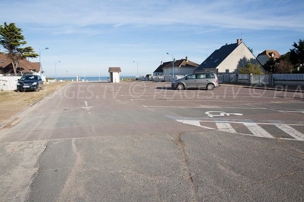 Parking of Hermanville beach