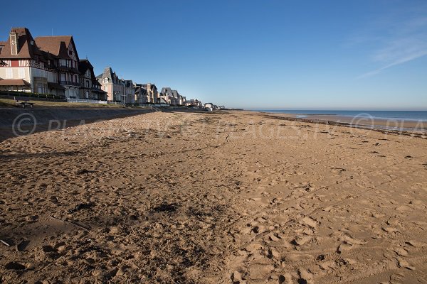 Photo de la plage d'Hermanville sur Mer en Normandie