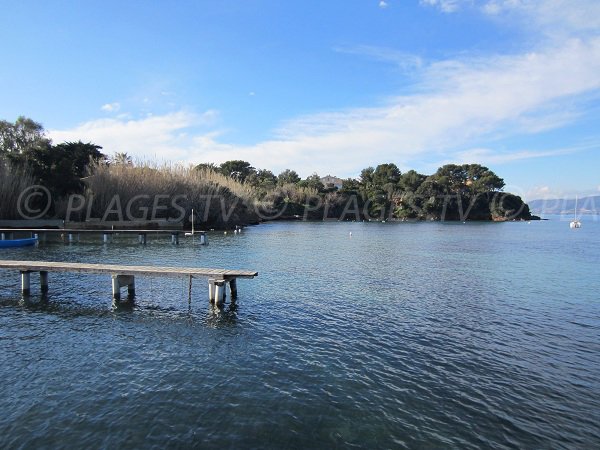 Plage de l'Hermitage à Hyères sur la presqu'île de Giens