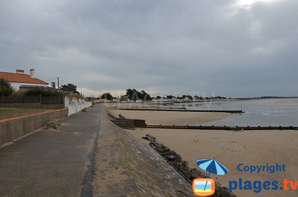 Photo de la plage de l'Hermitage à Moutiers en Retz