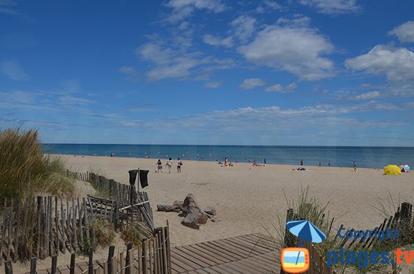 Photo de la plage du centre ville de Marseillan