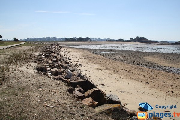 Photo de la plage de l'Hopital sur l'ile de Callot