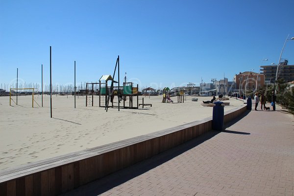 Plage de l'Hotel de Ville à Palavas les Flots