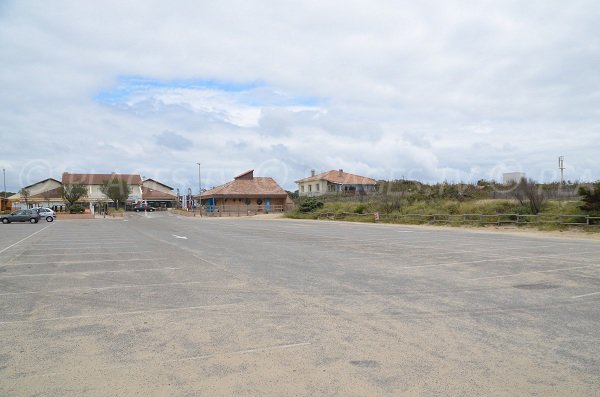 Parking of Hourtin beach