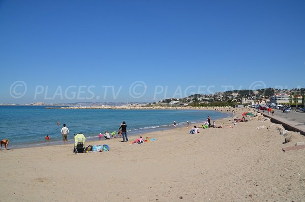 Plage planche à Voile de Marseille