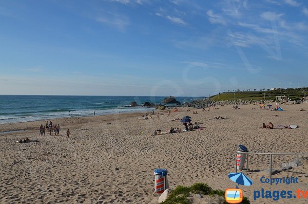 Plage de sable d'Ilbarritz