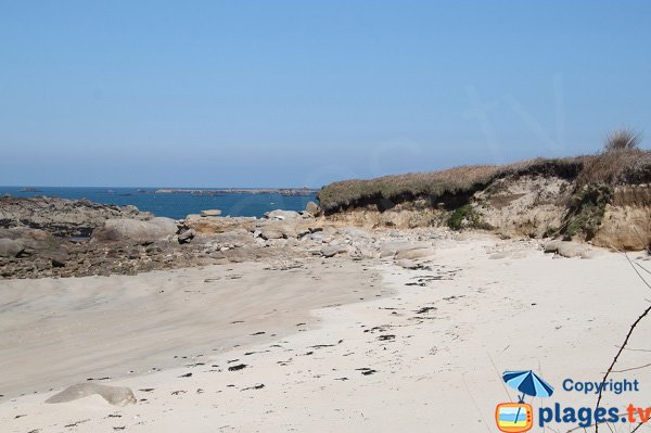 Plage au nord de l'ile de Callot - Ile Blanche