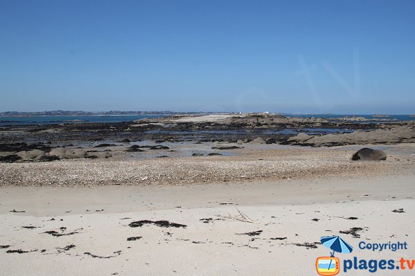 North beach of Callot island - low tide