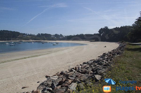 Plage de l'ile Blanche à Locquirec