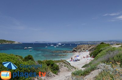 Beach in Embiez island - France