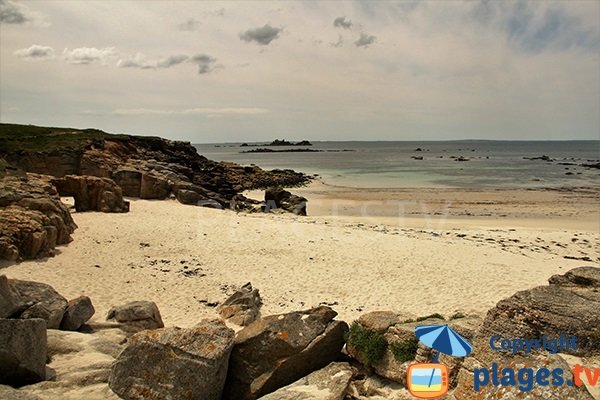 plage de l'Ile Ségal à Plouarzel